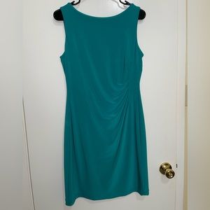 Teal Anne Klein fitted dress